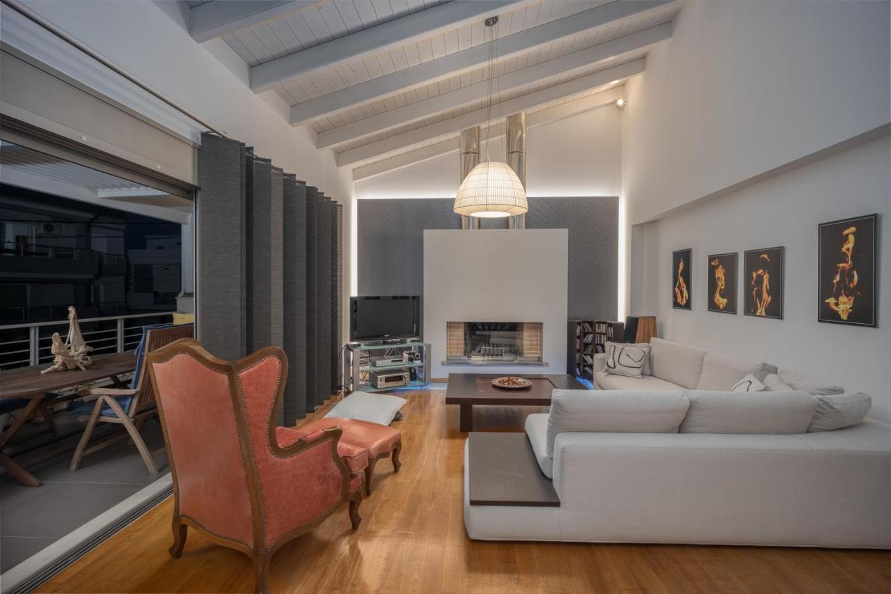 イラクリオンArtemis Luxury Penthouse By Estiaアパートメント エクステリア 写真